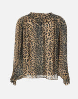 Blusa "Milia" 0300604022608000 BROWN RIXO 