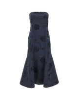ROTATE BIRGER CHRISTENSEN Abito midi con fiori 3D BLUE Donna 