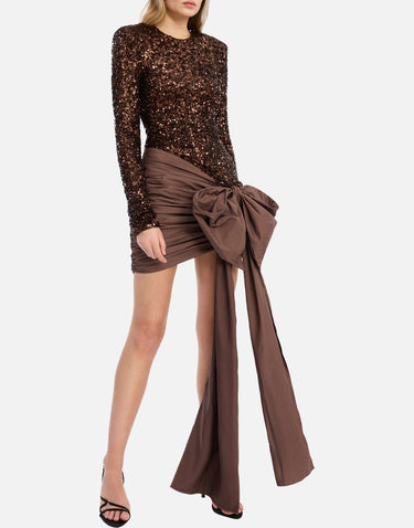 "Sequins Bow Mini Dress" 114881 2910 ROTATE BIRGER CHRISTENSEN 