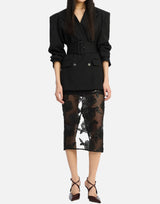 ROTATE BIRGER CHRISTENSEN Gonna midi con paillettes BLACK Donna 