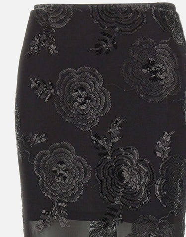 ROTATE BIRGER CHRISTENSEN Gonna midi con paillettes BLACK Donna 