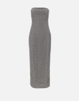 ROTATE BIRGER CHRISTENSEN Abito lungo a tubino con perline GREY Donna 
