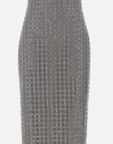 ROTATE BIRGER CHRISTENSEN Abito lungo a tubino con perline GREY Donna 