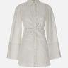 ROTATE BIRGER CHRISTENSEN Abito camicia con arricciatura WHITE Donna 