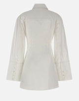 ROTATE BIRGER CHRISTENSEN Abito camicia con arricciatura WHITE Donna 