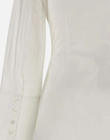 ROTATE BIRGER CHRISTENSEN Abito camicia con arricciatura WHITE Donna 