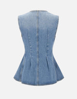 Top in denim svasato 115167 1321 ROTATE BIRGER CHRISTENSEN 