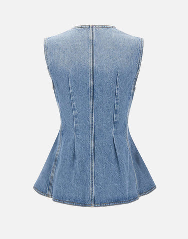 Top in denim svasato 115167 1321 ROTATE BIRGER CHRISTENSEN 