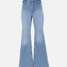 ROTATE BIRGER CHRISTENSEN Jeans svasati a vita alta Light Blue Donna 