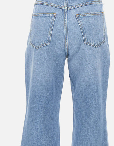 ROTATE BIRGER CHRISTENSEN Jeans svasati a vita alta Light Blue Donna 