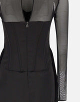"Satin corset mini dress" 115252 100 ROTATE BIRGER CHRISTENSEN 