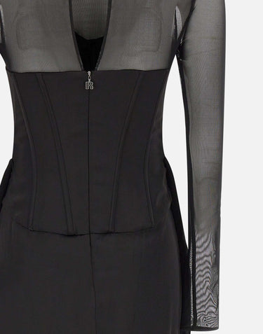"Satin corset mini dress" 115252 100 ROTATE BIRGER CHRISTENSEN 