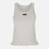 ROTATE BIRGER CHRISTENSEN Canotta con orlo arricciato WHITE Donna 