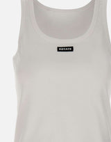 ROTATE BIRGER CHRISTENSEN Canotta con orlo arricciato WHITE Donna 