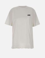 ROTATE BIRGER CHRISTENSEN T-shirt over con volant WHITE Donna 