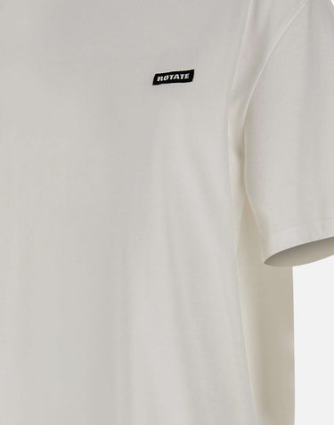 ROTATE BIRGER CHRISTENSEN T-shirt over con volant WHITE Donna 