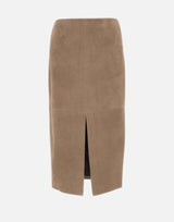 Gonna midi dritta in suede 115300 1683 ROTATE BIRGER CHRISTENSEN 
