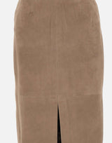 Gonna midi dritta in suede 115300 1683 ROTATE BIRGER CHRISTENSEN 