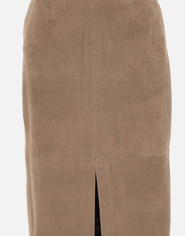 Gonna midi dritta in suede 115300 1683 ROTATE BIRGER CHRISTENSEN 