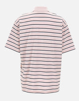 ROTATE BIRGER CHRISTENSEN Polo in jersey a righe Pink Donna 