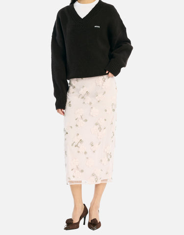 Gonna longuette con paillettes 115362 3077 ROTATE BIRGER CHRISTENSEN 
