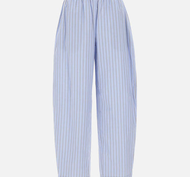 ROTATE BIRGER CHRISTENSEN Pantaloni affusolati in popeline Light Blue Donna 