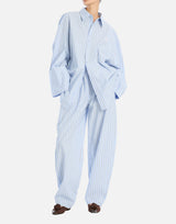 ROTATE BIRGER CHRISTENSEN Pantaloni affusolati in popeline Light Blue Donna 