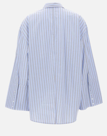 Camicia over in popeline a righe 115366 3082 ROTATE BIRGER CHRISTENSEN 