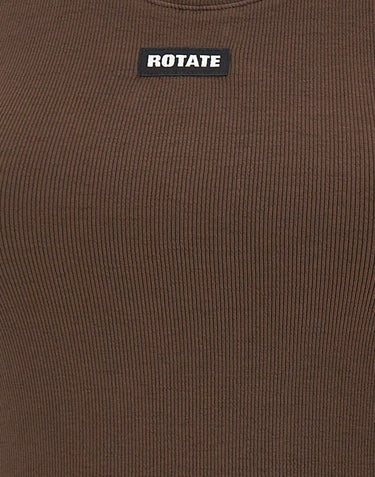ROTATE BIRGER CHRISTENSEN Canotta basic BROWN Donna 