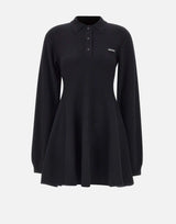 "Slinky Knit Polo Dress" 115488 100 ROTATE BIRGER CHRISTENSEN 