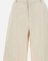 ROTATE BIRGER CHRISTENSEN Pantaloni in lino con pieghe WHITE Donna 