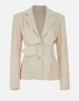 ROTATE BIRGER CHRISTENSEN Blazer in misto lino WHITE Donna 