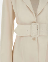 ROTATE BIRGER CHRISTENSEN Blazer in misto lino WHITE Donna 