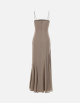 Abito lungo in chiffon con spalline 115519 816 ROTATE BIRGER CHRISTENSEN 