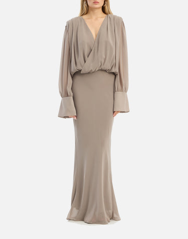 Abito lungo in chiffon 115520 816 ROTATE BIRGER CHRISTENSEN 