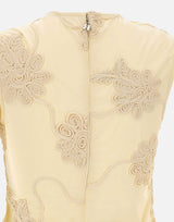 ROTATE BIRGER CHRISTENSEN Top con ricamo floreale BEIGE Donna 