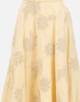 ROTATE BIRGER CHRISTENSEN Gonna lunga con ricamo floreale BEIGE Donna 