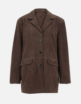 Blazer over in pelle scamosciata 115580 573 ROTATE BIRGER CHRISTENSEN 