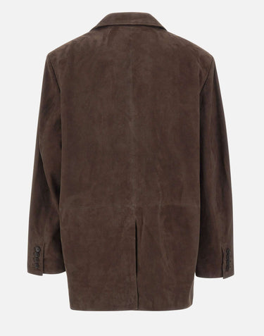 Blazer over in pelle scamosciata 115580 573 ROTATE BIRGER CHRISTENSEN 