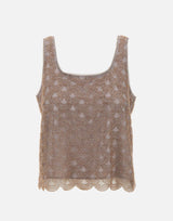 ROTATE BIRGER CHRISTENSEN Top smerlato con lustrini BROWN Donna 