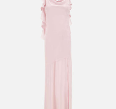 ROTATE BIRGER CHRISTENSEN Abito lungo a cascata Pink Donna 