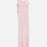 ROTATE BIRGER CHRISTENSEN Abito lungo a cascata Pink Donna 