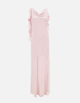 ROTATE BIRGER CHRISTENSEN Abito lungo a cascata Pink Donna 