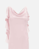 ROTATE BIRGER CHRISTENSEN Abito lungo a cascata Pink Donna 