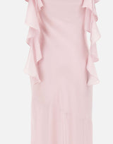 ROTATE BIRGER CHRISTENSEN Abito lungo a cascata Pink Donna 