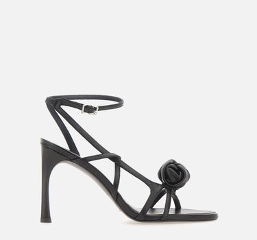 ROTATE BIRGER CHRISTENSEN Sandalo con nodo in pelle BLACK Donna 