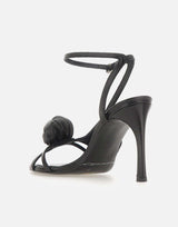 ROTATE BIRGER CHRISTENSEN Sandalo con nodo in pelle BLACK Donna 