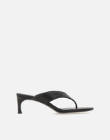 ROTATE BIRGER CHRISTENSEN Mules in pelle con tacco kitten BLACK Donna 