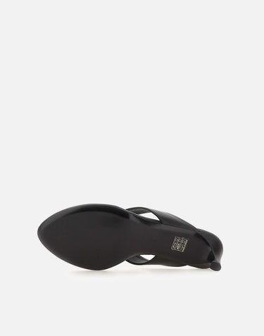 ROTATE BIRGER CHRISTENSEN Mules in pelle con tacco kitten BLACK Donna 