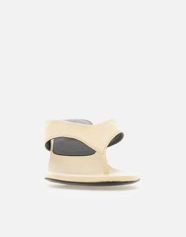 ROTATE BIRGER CHRISTENSEN Mules in pelle con tacco kitten BEIGE Donna 
